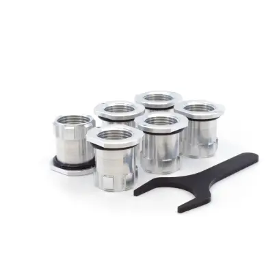 Rychlovýměnné vložky Lock-N-Load pro rychlou, jednoduchou a přesnou výměnu matric v nástrojové hlavě Armanov Quick Change Toolhead pro Dillon Super 1050 / RL1100.